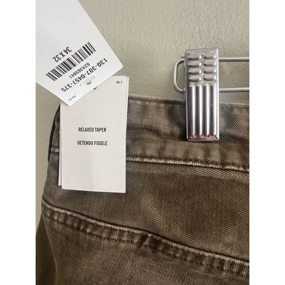 NWT Abercrombie & fitch iconic twill 100%cotton RELAXED taper size 34 - Picture 4 of 9